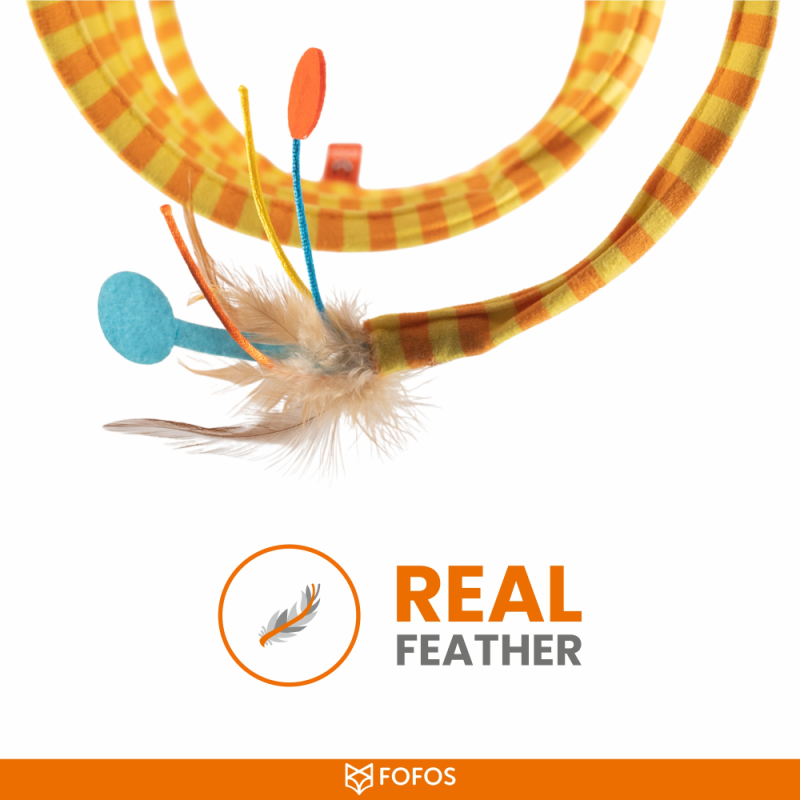 Barkbutler x Fofos Safari Spiral Tunnel Toy for Cats