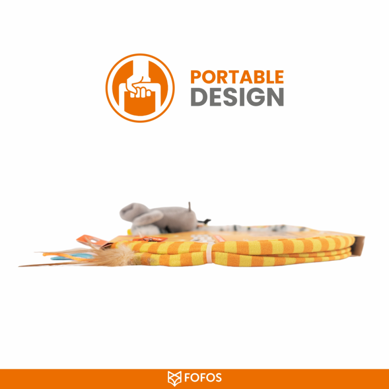 Barkbutler x Fofos Safari Spiral Tunnel Toy for Cats