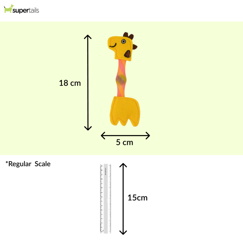 Barkbutler x Fofos Giraffe Flick Tube Catnip Toy for Cats